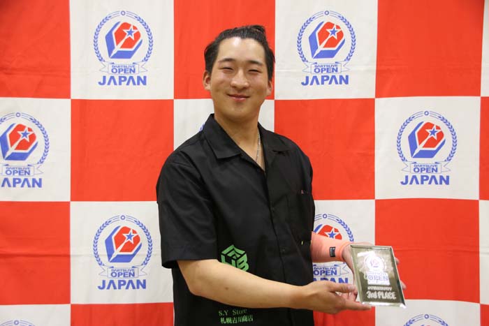 OPEN 2　シングルス　3位